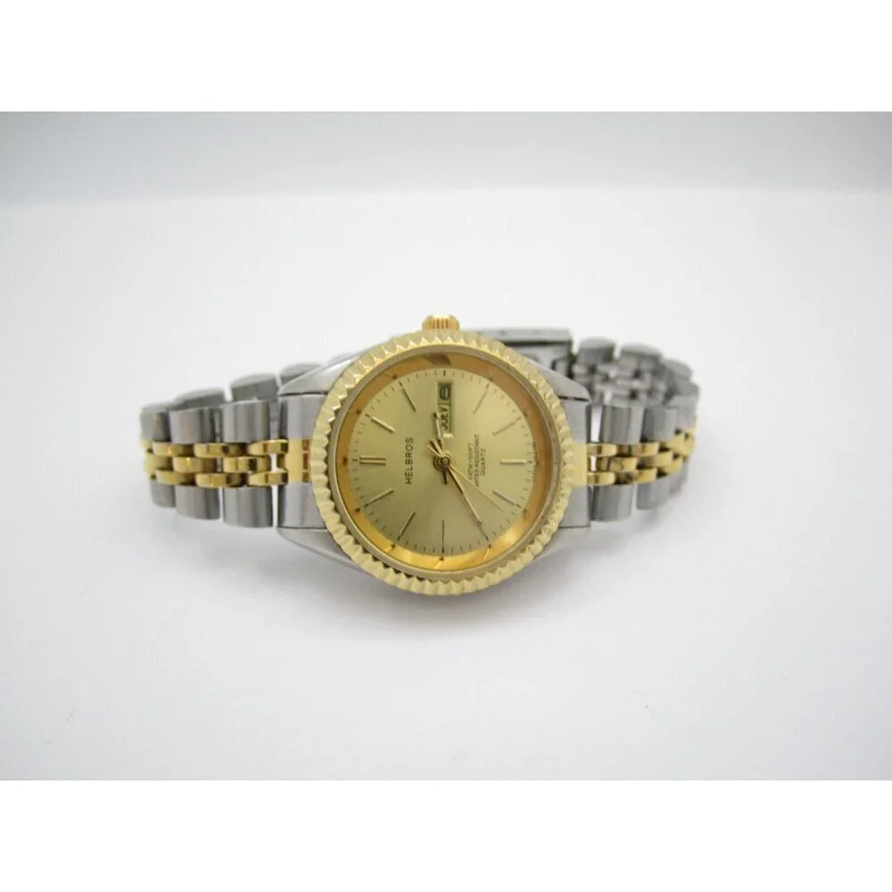 Women Helbros Quartz WR Analog 26mm Round Watch (H604) 